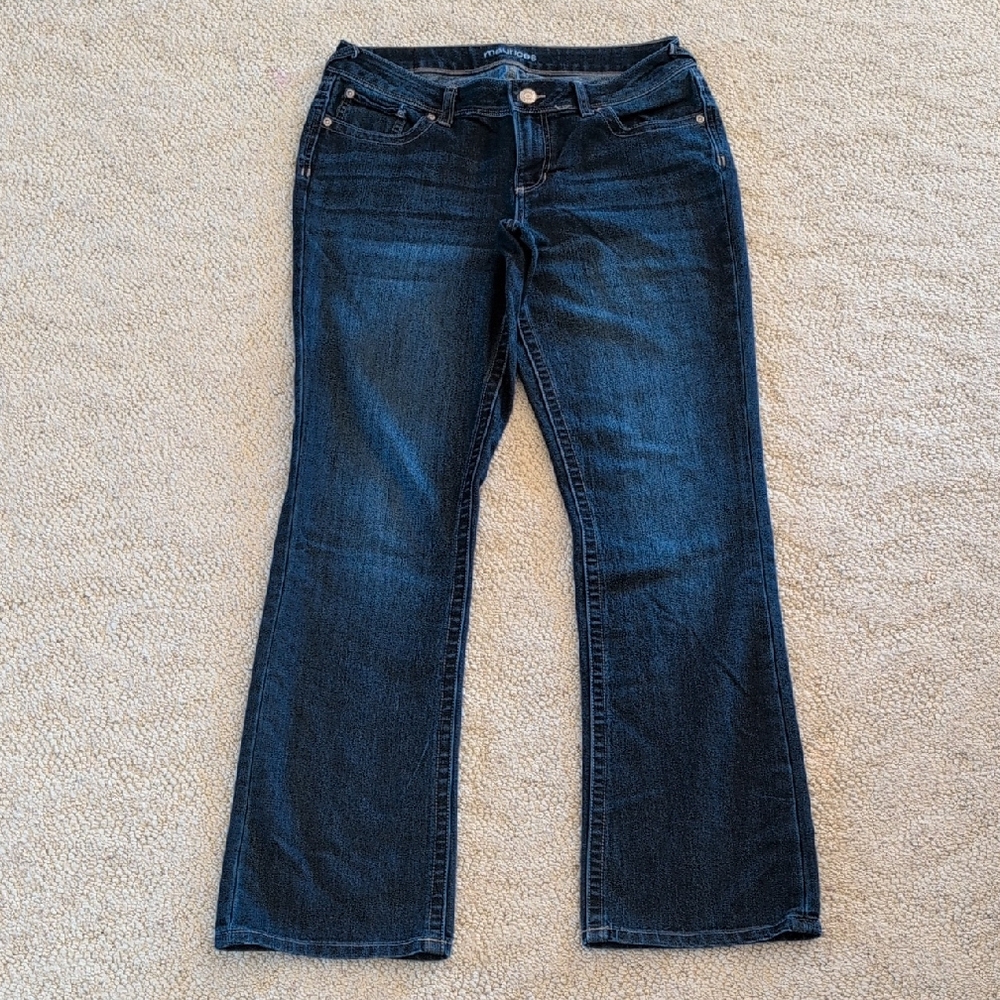 Maurices Dark Blue Boot Cut Jeans